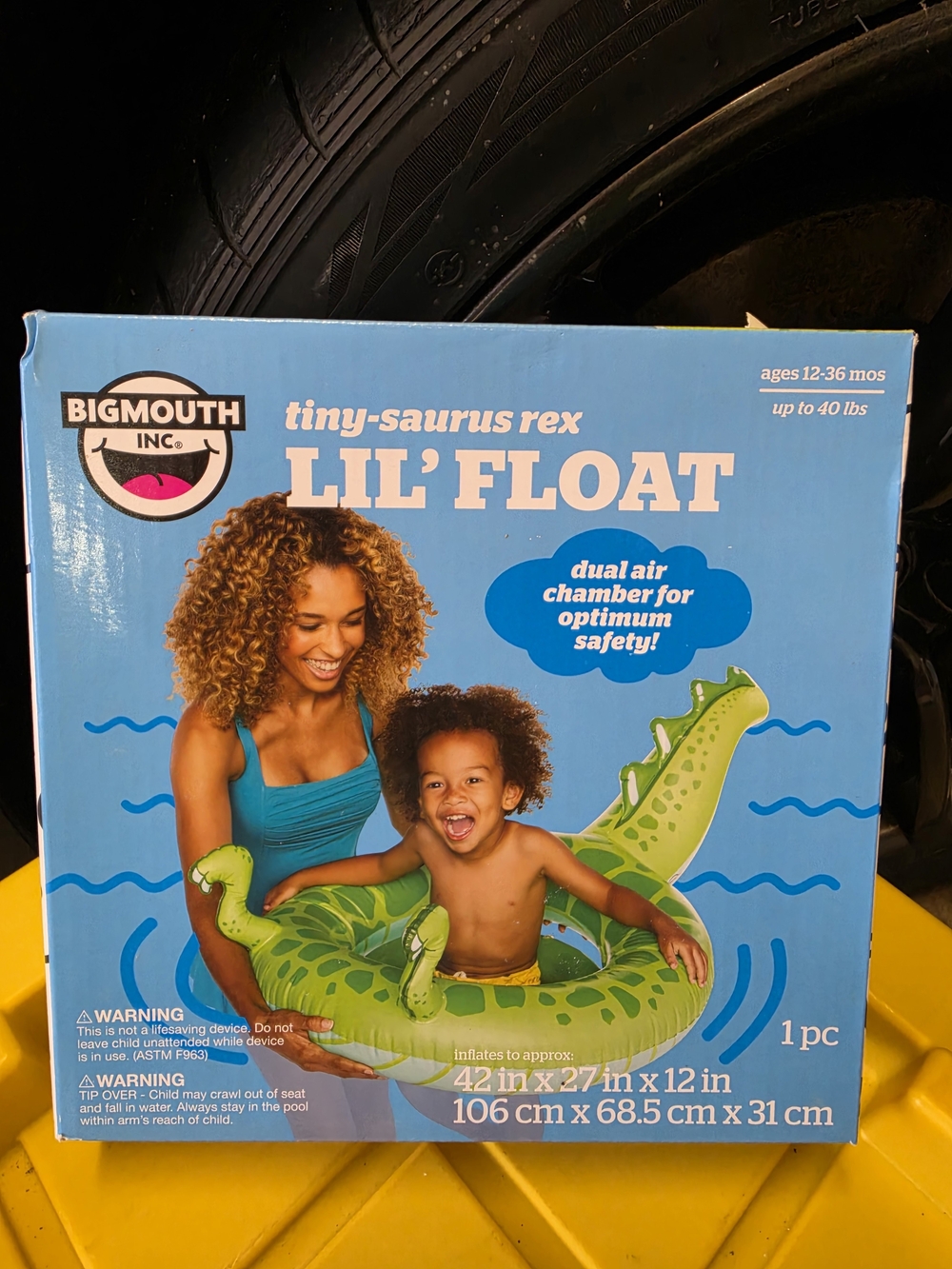 BigMouth Tiny-Saurus Rex Lil' Float - Green Kids Inflatable